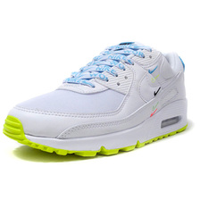 NIKE (WMNS) AIR MAX 90 WW "WORLD WIDE PACK" "30th ANNIVERSARY" WHITE/WHITE/BLUE FURY/VOLT/BLACK CK7069-100画像
