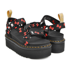 Dr.Martens VEGAN SANDAL HELLO KITTY BLACK - RED 25914002画像