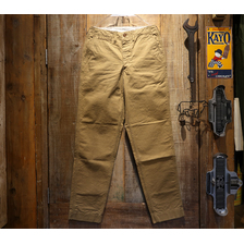 FREEWHEELERS UNION SPECIAL OVERALLS “ARMY OFFICER TROUSERS” Vintage Yarn-Dyed Chino Cloth 2022010画像