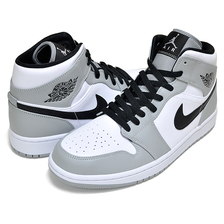 NIKE AIR JORDAN 1 MID light smoke grey/black-white 554724-092画像