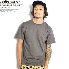 DOUBLE STEAL LOGO PISS T-SHIRT -CHARCOAL- 903-14045画像