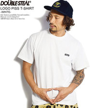 DOUBLE STEAL LOGO PISS T-SHIRT -WHITE- 903-14045画像