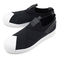 adidas Originals SST SLIP ON CORE BLACK FW7051画像