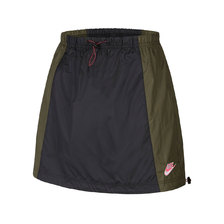 NIKE AS W NSW ICN CLSH SKIRT WVN BLACK/TWILIGHT MARSH CU5986-010画像