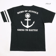 MOMOTARO JEANS Lot.07-084 8.2オンス ジンバブエコットン Tシャツ "GTBヒーロー・オブ・ジャスティス"画像
