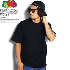 Fruit of the Loom HEAVY WEIGHT T-SHIRT -BLACK- 0222-001FL2画像
