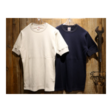 FREEWHEELERS BROAD RIB SET-IN S/S CREW NECK T-SHIRT 2025022画像