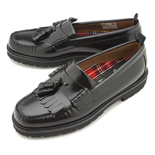 FRED PERRY &times; G.H.BASS TASSEL LOAFER BLACK SB8071-102画像