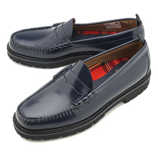 FRED PERRY × G.H.BASS PENNY LOAFER NAVY SB8070-608画像