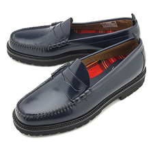 FRED PERRY &times; G.H.BASS PENNY LOAFER NAVY SB8070-608画像