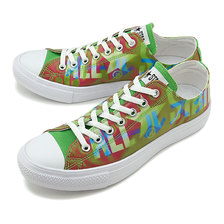 CONVERSE ALL STAR LIGHT LENTICULAR BIGLOGO OX GREEN/PINK 31302530画像
