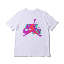JORDAN BRAND AS M J JM CLASSICS HBR SS CREW WHITE/VIVID PURPLE/INFRARED 23 CU9571-101画像
