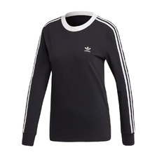 adidas 3 STRIPES LS TEE BLACK/WHITE FM3301画像