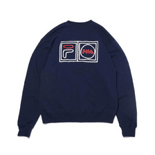 FILA NAIJEL GRAPH LOGO CREW NECK NAVY FM9772-20画像