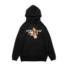 APPLEBUM CHICAGO Boy Sweat Parka mami BLACK画像