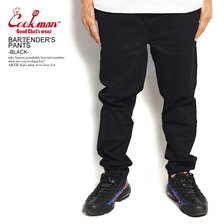 COOKMAN BARTENDER'S PANTS -BLACK- 231-01861画像
