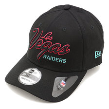 NEW ERA 39THIRTY LAS VEGAS RAIDERS NFL BLK 12543829画像