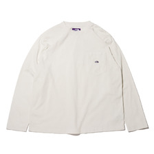 THE NORTH FACE PURPLE LABEL 7OZ L/S POCKET TEE ECRU NT3058N画像