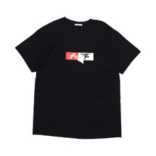 チャライダー &times; atmos pink ボックスロゴ Tシャツ BLACK 20SS-CRTP01画像