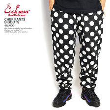 COOKMAN CHEF PANTS BIGDOTS -BLACK- 231-91813画像