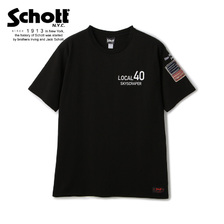 Schott FLAG SLEEVE T-SHIRT 3103144画像