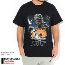 HUF &times; GODZILLA Tour S/S Tee TS01365画像