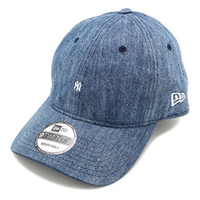 NEW ERA 9TWENTY NEW YORK YANKEES MICRO LOGO CAP WASHED DENIM 12540814画像