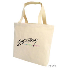 STUSSY New Wave Designs Canvas Tote Bag 134225画像