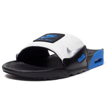 NIKE AIR MAX 90 SLIDE "30th ANNIVERSARY" BLACK/WOLF GREY/LASER BLUE/WHITE BQ4635-005画像