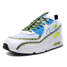 NIKE AIR MAX 90 SE "WORLD WIDE PACK" WHITE/BLUE FURY/BLACK/VOLT/DARK GREY CZ6419-100画像