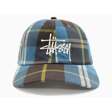 STUSSY Big Logo Madras Plaid Low Pro Cap 131943画像