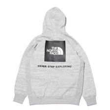 THE NORTH FACE BACK SQUARE LOGO HOODIE MIX GREY NT62040-Z画像