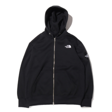 THE NORTH FACE SQUARE LOGO FULZIP HOODIE BLACK NT62038画像