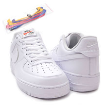 NIKE AIR FORCE 1 '07 QS SWOOSH PACK WHITE/WHITE-WHITE AH8462-102画像