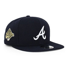 NEW ERA ATLANTA BRAVES 9FIFTYICON CHAMPS ORIGINAL FIT SNAPBACK CAP NAVY EA12478451画像
