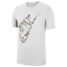 NIKE Club HBR Camo 2 S/S Tee White CU7459-100画像