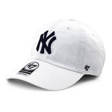 '47 Brand NEW YORK YANKEES CLEAN UP STRAPBACK CAP WHITE B-RGW17GWS-WHA画像