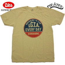 UES Printed Cotton Tee Shirt "IGTA" YELLOW 652015画像