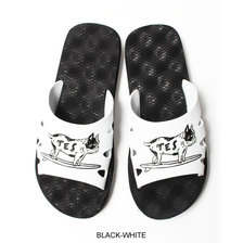 The Endless Summer TES BUHI WAVE SANDAL BLACK&times;WHITE 0574701画像