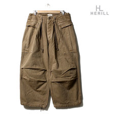HERILL DUCK CARGO PANTS BROWN画像