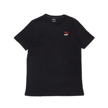 PUMA CLASSICS EMBROIDARY TEE COTTON BLACK 596692-01画像