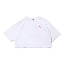 PUMA EVIDE FS CROPPED TEE PUMA WHITE 597397-02画像