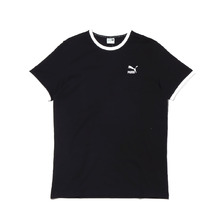 PUMA CLASSICS LINGER TEE COTTON BLACK 596703-01画像