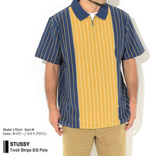 STUSSY Tivoli Stripe S/S Polo 1140201画像