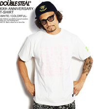 DOUBLE STEAL XXth ANNIVERSARY T-SHIRT -WHITE/COLORFUL- 992-14025画像