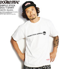 DOUBLE STEAL SIMPLE STICK DOU T-SHIRT -WHITE/BLACK- 974-14064画像