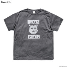 Peanuts&Co &times; MOTAS COLLABORATION BLACK CATS TEE (BLACK)画像