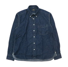 SUGAR CANE 長袖 ブルーデニム ボタンダウンシャツ SC28003画像