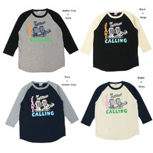 STUDIO D'ARTISAN 七分袖 プリント ラグラン Tシャツ 8011A画像