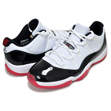 NIKE AIR JORDAN 11 RETRO LOW WHITE BRED white/university red-black AV2187-160画像